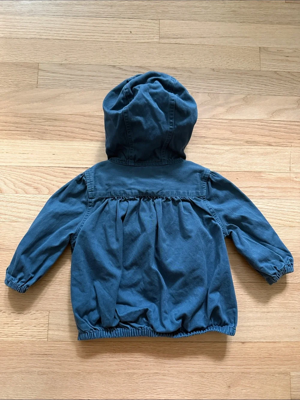 Hanna Andersson Dark Blue Hooded Zipper with buttons Jacket